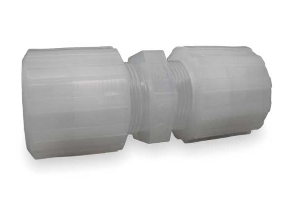 Strt Connector, PFA, PTFE, ETFE, Comp, 3/8In
