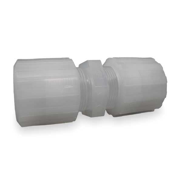 Strt Connector, PFA, PTFE, ETFE, Comp, 1/2In