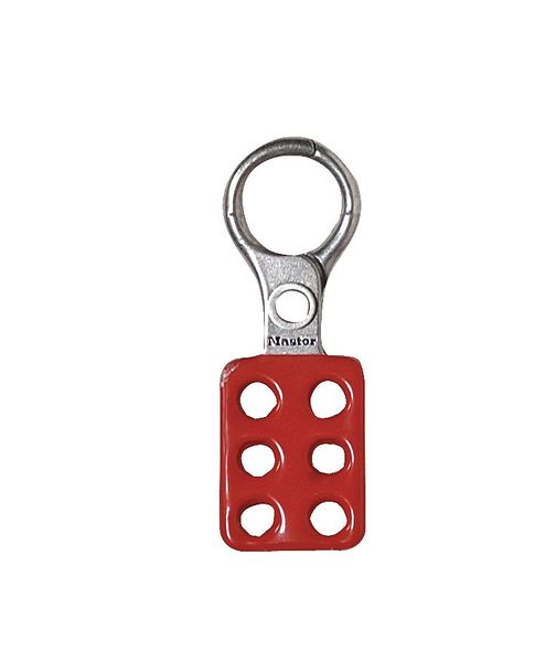 Lockout Hasp, 1 in Opening Size, Snap-On, 6 Lock, Red