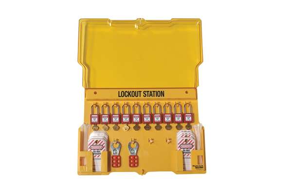 Lockout Station, Unfilled, 15-1/2 In H