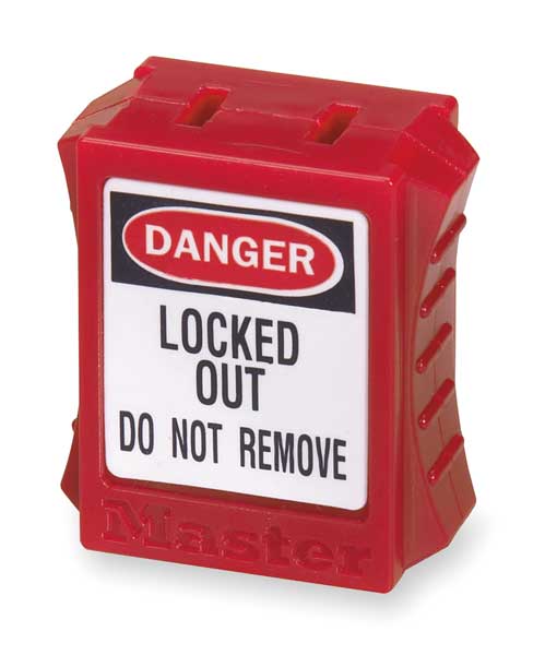 Plug Lockout, Red, 5/16 In.D