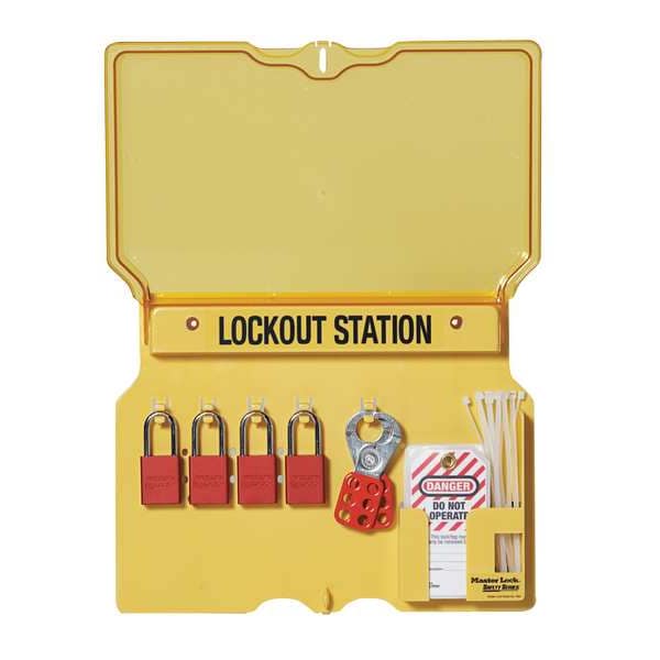 10-Lock Aluminum Padlock Station