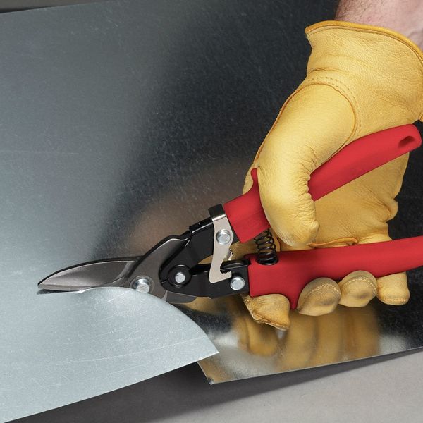Aviation Snip, Left, 10 in, Fine Blanked Hardened Alloy Steel
