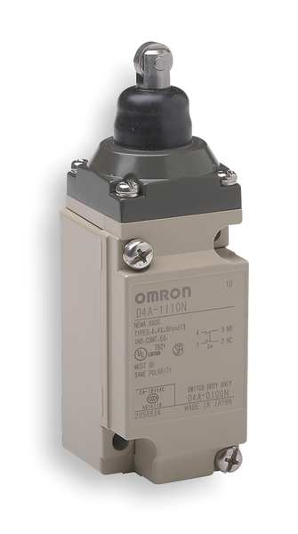 Heavy Duty Limit Switch, Plunger, Roller, SPDT, 10A @ 600V AC