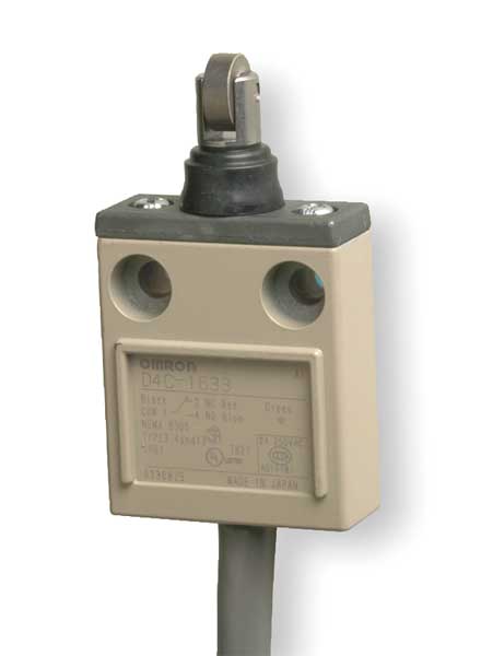 Limit Switch, Plunger, Roller, SPDT, 5A @ 240V AC