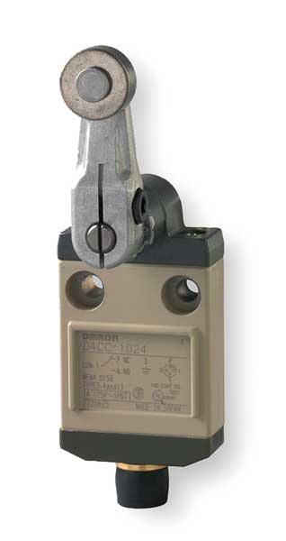 Limit Switch, Plunger, Roller, SPDT, 1A @ 120V AC