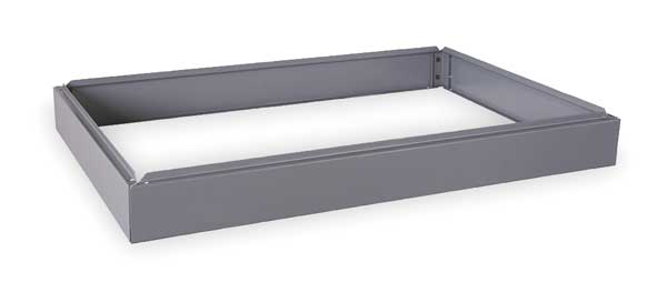 Flat File Cabinet Base, Closed Base, Gray