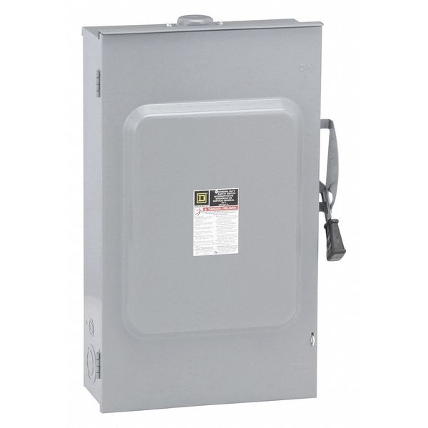 Nonfusible Safety Switch, General Duty, 240V AC, 3PST, 200 A, NEMA 3R