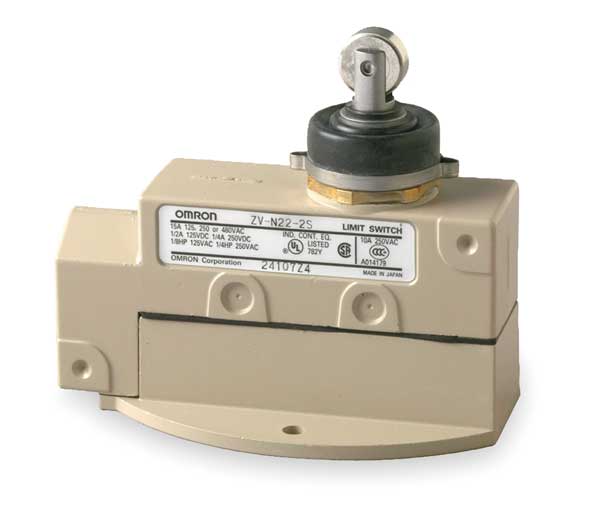 Limit Switch, Plunger, Roller, SPDT, 10A @ 480V AC
