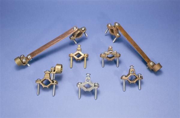 Pipe Clamp, Grounding, 1 1/4-2 In, Bronze