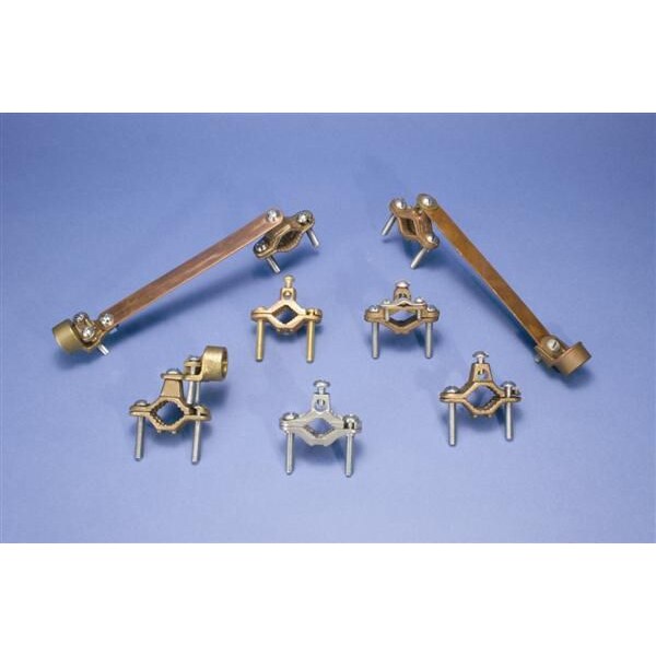 Pipe Clamp, Grounding, 1/2-1 In, Bronze
