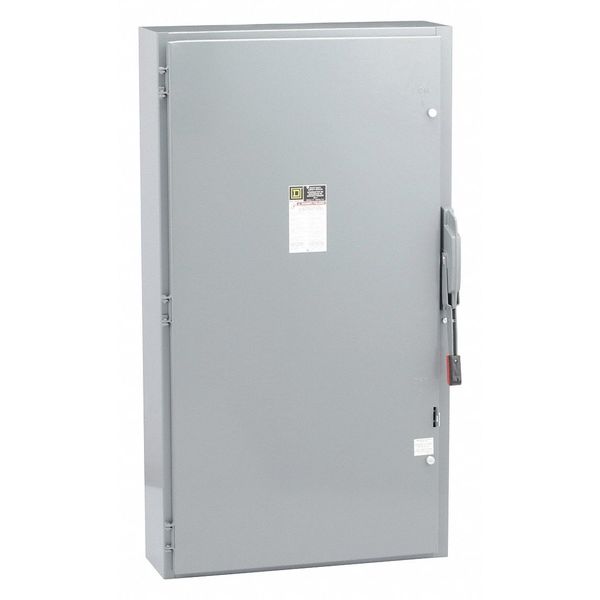 Fusible Safety Switch, Heavy Duty, 600V AC, 3PST, 400 A, NEMA 1