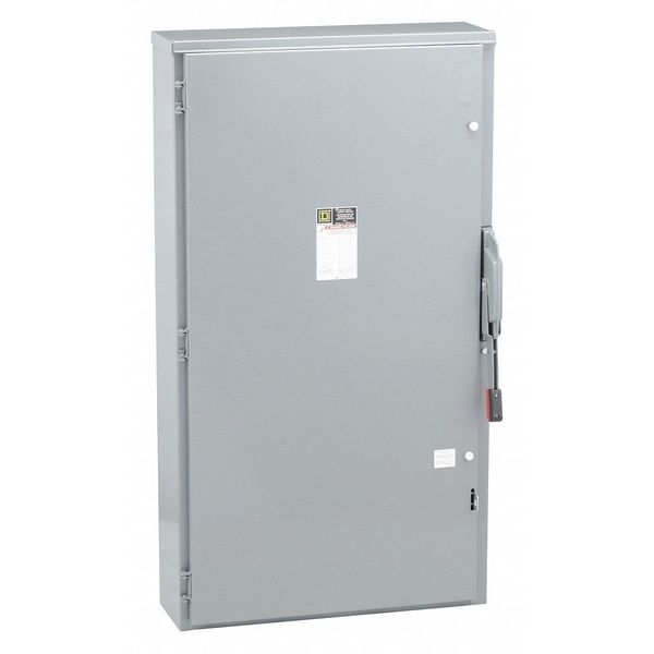 Fusible Safety Switch, Heavy Duty, 600V AC, 3PST, 400 A, NEMA 3R