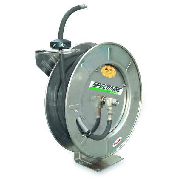 Spring Return Hose Reel, 1/2 in Hose Dia., 50 ft Length, 300 psi