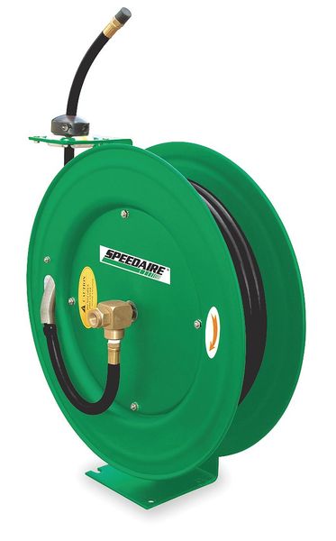 Spring Return Hose Reel, 1/2 in Hose Dia., 50 ft Length, 300 psi