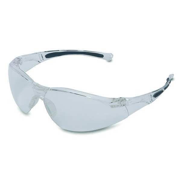 Safety Glasses, Uvex A800 Series, Anti-Fog, Polycarbonate, Clear Half-Frame, Clear Lens
