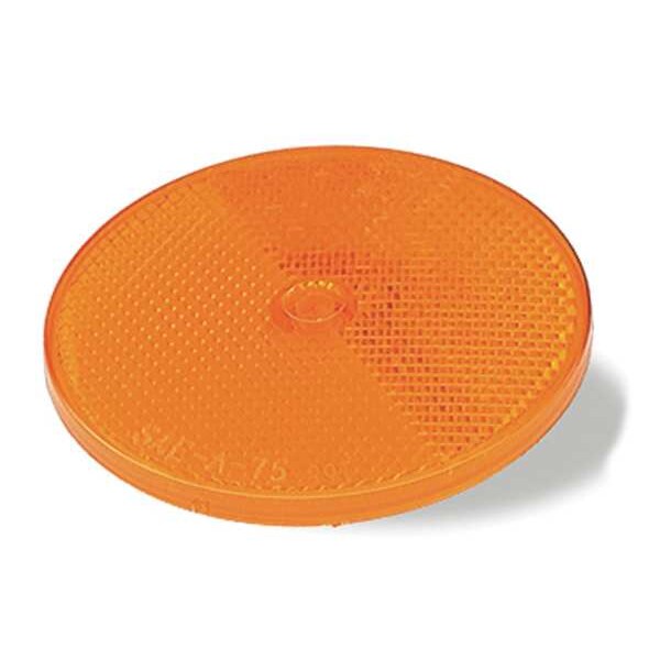Reflector, Yellow, Round, 3/12
