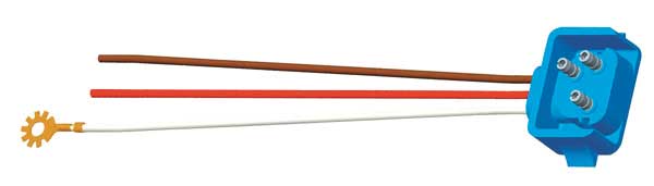 Female Pin Plug In, Blunt Cut, 18 In