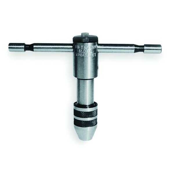 T Handle Tap Wrench, Ratchet, 1/16-5/32 In