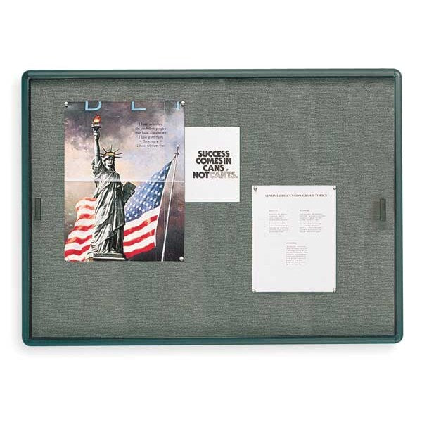 Enclosed Fabric Bulletin Board 36