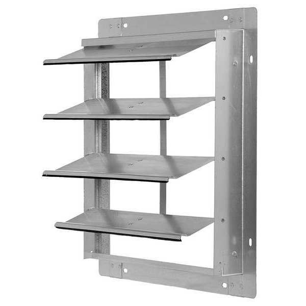 12 in Backdraft Damper / Wall Shutter, 12-1/2 in x 12-1/2 in