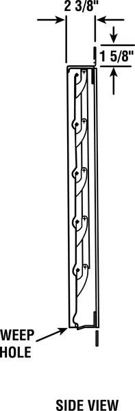 Wall Backdraft Damper, Vertical, Wall, 18 1/2 in x 18 1/2 in