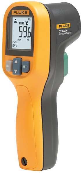 Infrared Thermometer, Backlit LCD, -22 Degrees  to 932 Degrees F, Single Dot Laser Sighting