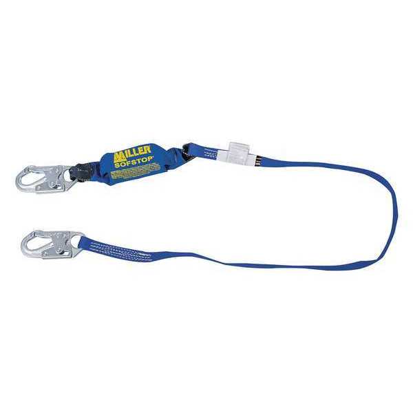 Arc Flash Rated Shock Absorbing Lanyard, 4 ft., 310 lb. Weight Capacity, Black