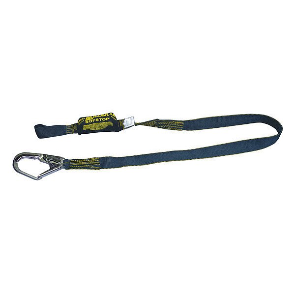 Arc Flash Rated Shock Absorbing Lanyard, 6 ft., 310 lb. Weight Capacity, Black