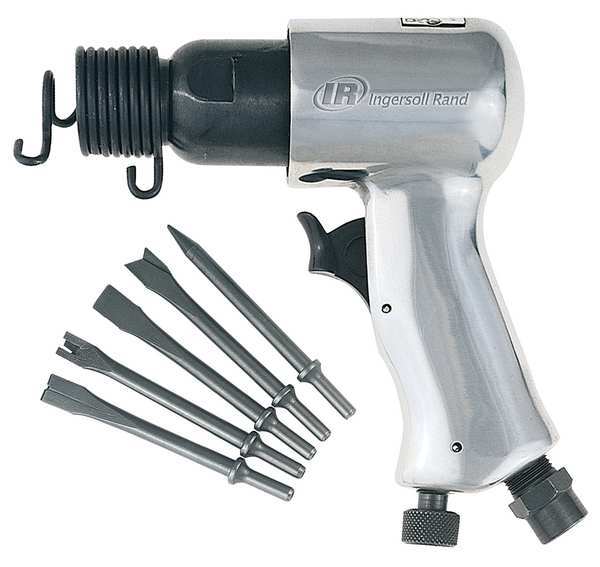 Air Hammer Kit, 5-peice Chisel Set, 3500BPM, 2-5/8 in Stroke