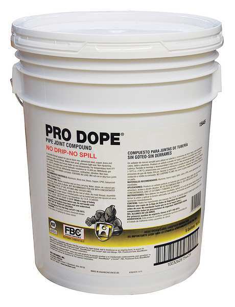 Pro Dope[R] Thread Sealant, 5 gal., Gray