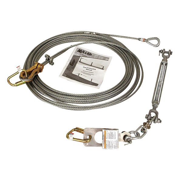 20 ft.L Lifeline W/Combo Clamp Thimb