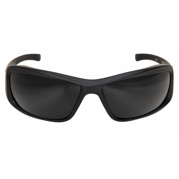 Safety Glasses, Wraparound Smoke Polycarbonate Lens, Scratch-Resistant