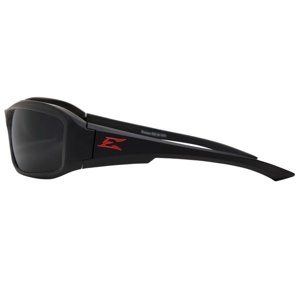 Safety Glasses, Wraparound Smoke Polycarbonate Lens, Scratch-Resistant