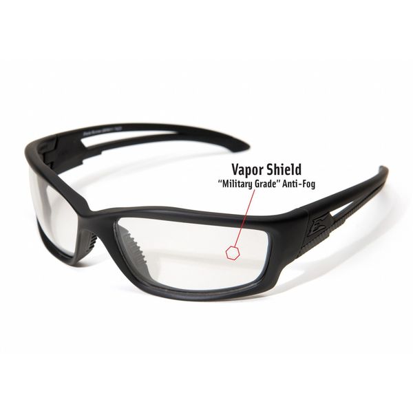Safety Glasses, Wraparound Clear Polycarbonate Lens, Anti-Fog, Scratch-Resistant