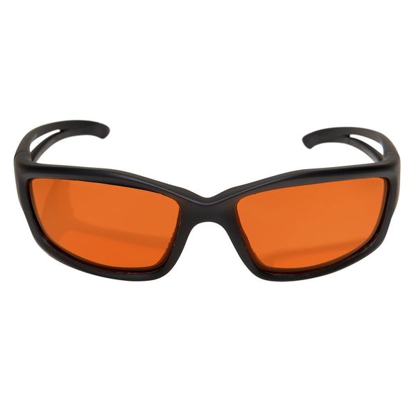 Safety Glasses, Wraparound Tiger's Eye Polycarbonate Lens, Anti-Fog, Scratch-Resistant