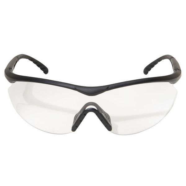 Safety Glasses, Wraparound Clear Polycarbonate Lens, Anti-Fog, Scratch-Resistant