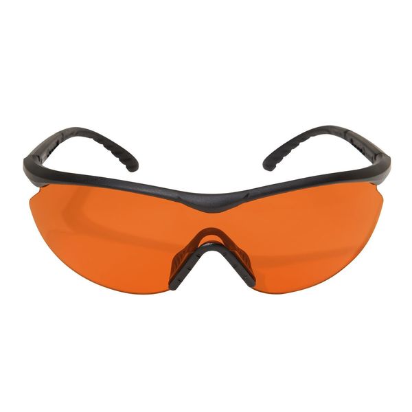 Safety Glasses, Wraparound Tiger's Eye Polycarbonate Lens, Anti-Fog, Scratch-Resistant