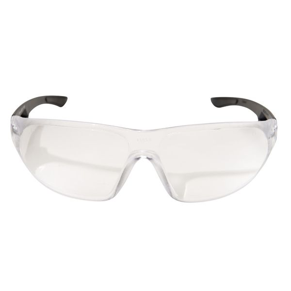 Safety Glasses, Wraparound Clear Polycarbonate Lens, Anti-Fog, Scratch-Resistant