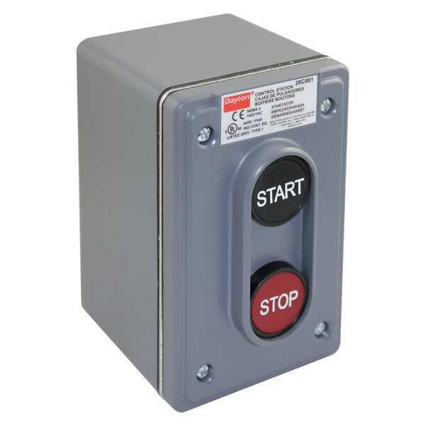 Push Button Control Station, 1NO/1NC, 22mm