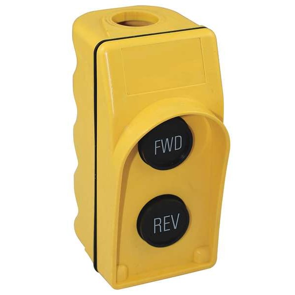 Pendant Push Button Station, 2NO, Yellow