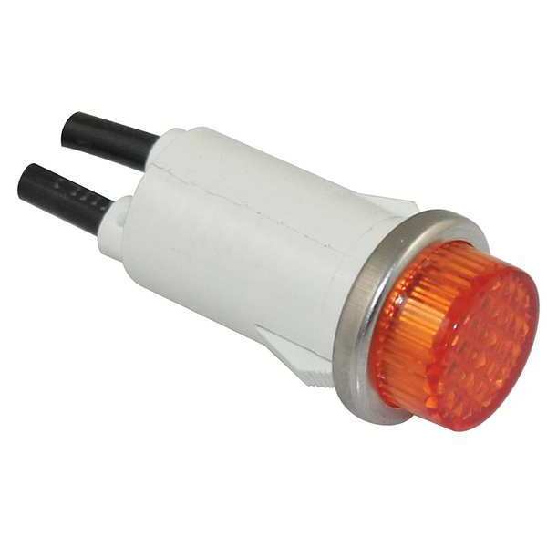 Raised Indicator Light, Amber, 120V