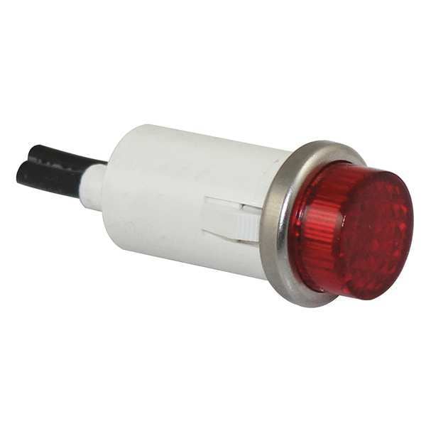 Raised Indicator Light, Red, 24V