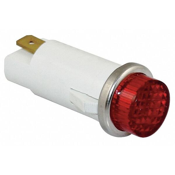 Raised Indicator Light, Red, 24V