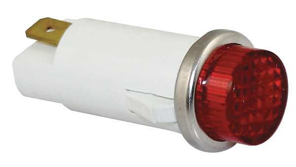 Raised Indicator Light, Red, 120V