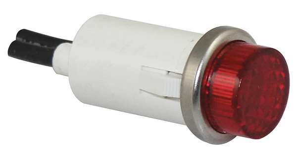 Raised Indicator Light, Red, 240V