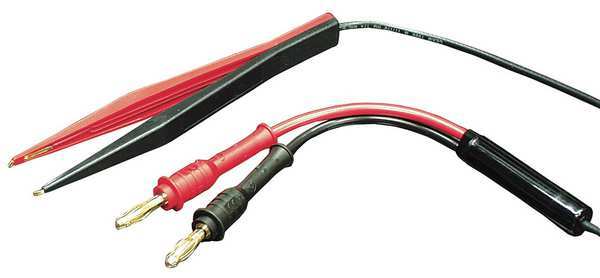 Tweezer Test Leads, Red/Black, Silicone