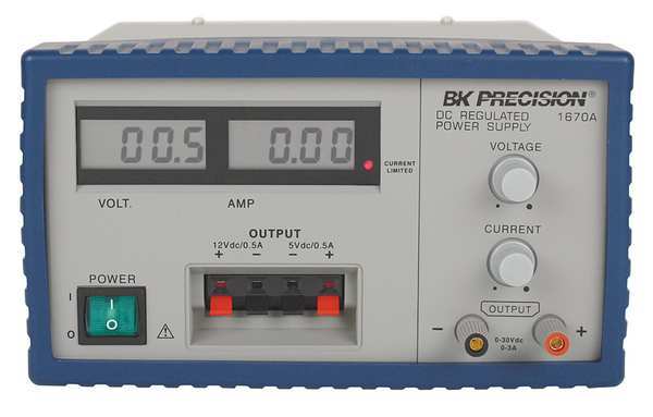 DC Power Supply, Triple Output, 0 to 30VDC