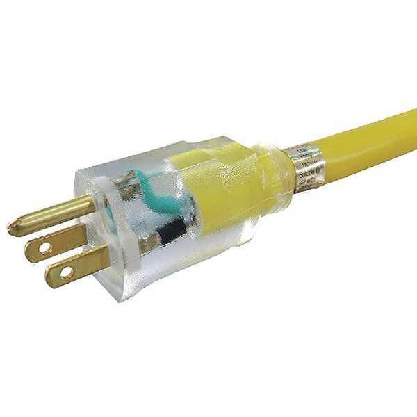 50 ft. 14/3 3-Outlet Lighted Extension Cord SJTW
