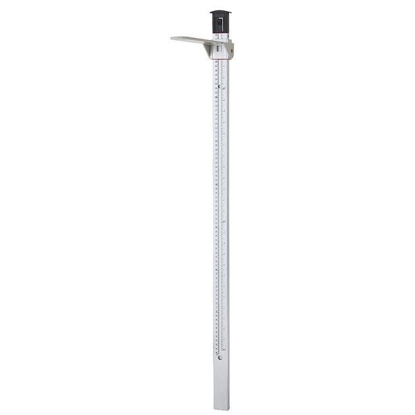 Mechanical Height Rod, White, Aluminum
